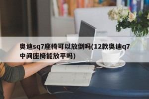 奥迪sq7座椅可以放倒吗(12款奥迪q7中间座椅能放平吗)